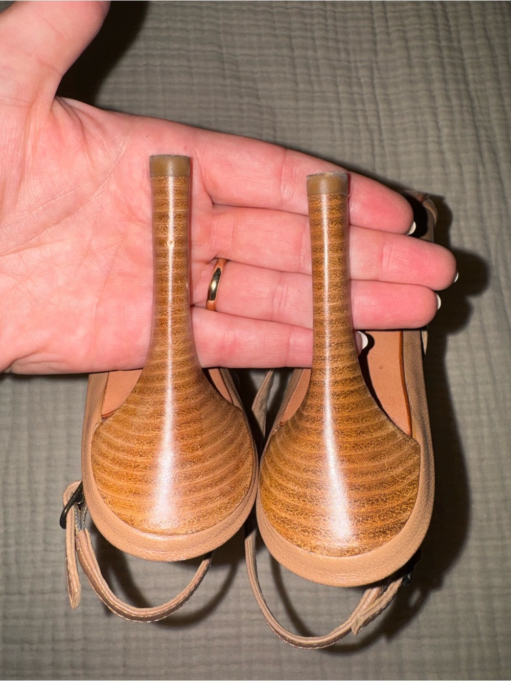 Chic Aldo Nude Slingback Heels – Elegant Pointed Toe Statement Pumps - Picture 5 of 7
